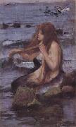 John William Waterhouse Sketch for A Mermaid oil painting artist